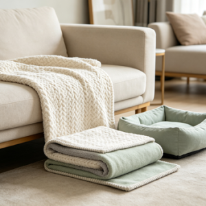 LinenLoft Washable Pet Blanket Set