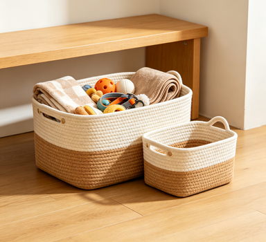 TidyTail Woven Toy Basket Set